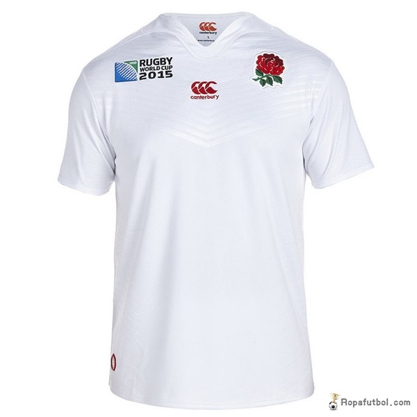 Camiseta Rugby Inglaterra Canterbury Replica Primera Ropa 2016/17 Blanco